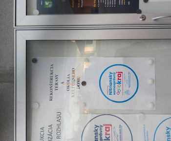 Aktuality / Projekt - Rekonštrukcia terasy OÚ a okolia Kultúrneho domu - foto